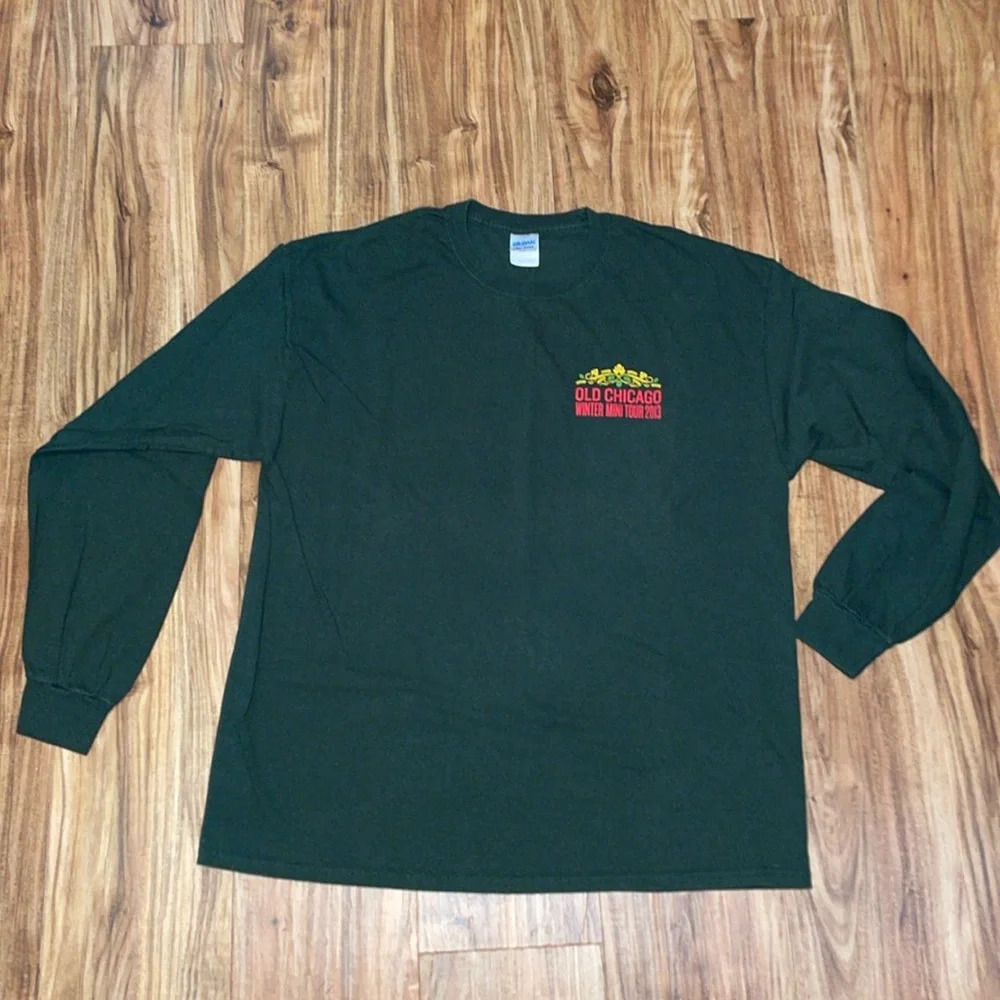 Gildan womens men’s XL shirt long sleeve Chicago 2013 green beer brewery cotton